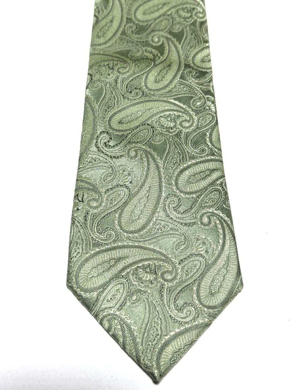 Perry Ellis Portfolio Green Paisley Men’s Tie